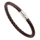 thumbnail image 1 of Pulsera De Cuero Trenzado Para Hombres Y Mujeres Para Viajes Día Del Padre Regalo De Cumpleaños Marrón, 1 of 2