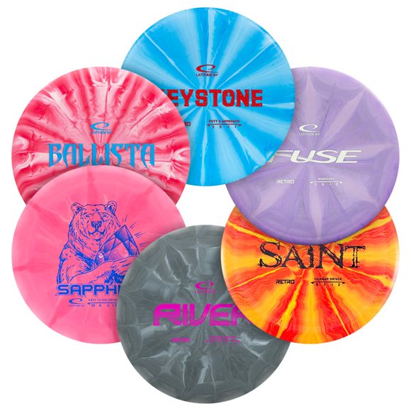 Set de Disc Golf D·D DYNAMIC DISCS 6 unidades Retro Burst