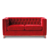 Latam Home - Sofa Roma 2 C Tela Velvet Burdeo