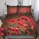 thumbnail image 1 of Juego de funda nórdica Poppy 3D para niños y adolescentes, juego de ropa de cama de 3 piezas con estampado botánico, funda de edredón con fundas de almohada de microfibra suave., 1 of 3