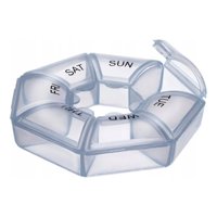 Genérico - Set 6 Pastillero Organizador 7 Dias Portatil Medicina Lau