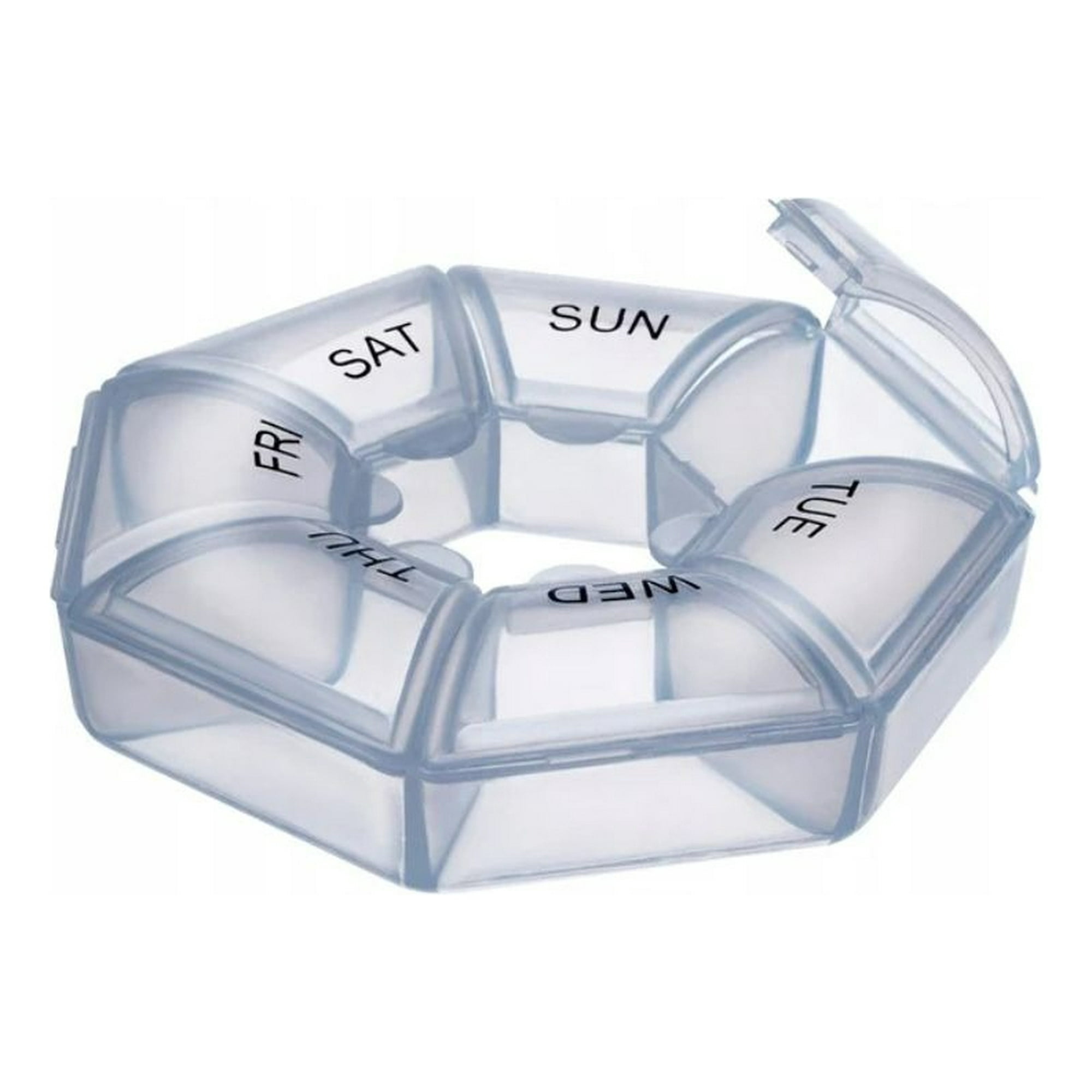 Genérico - Set 6 Pastillero Organizador 7 Dias Portatil Medicina Lau
