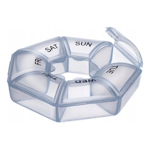 Genérico - Set 6 Pastillero Organizador 7 Dias Portatil Medicina Lau