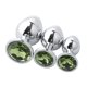 thumbnail image 2 of Tapones De Pesas De Acero Inoxidable Tapón Anal Juguetes Para Adultos Con Joyas Verde Claro, 2 of 5