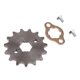 thumbnail image 2 of rueda dentada delantera del motor para sdg 110cc 125cc dirt bike atv 420-15t-20mm, 2 of 5