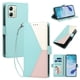 thumbnail image 2 of Funda Cartera Tricolor para Motorola Moto G14 con Soporte, Verde, 2 of 6