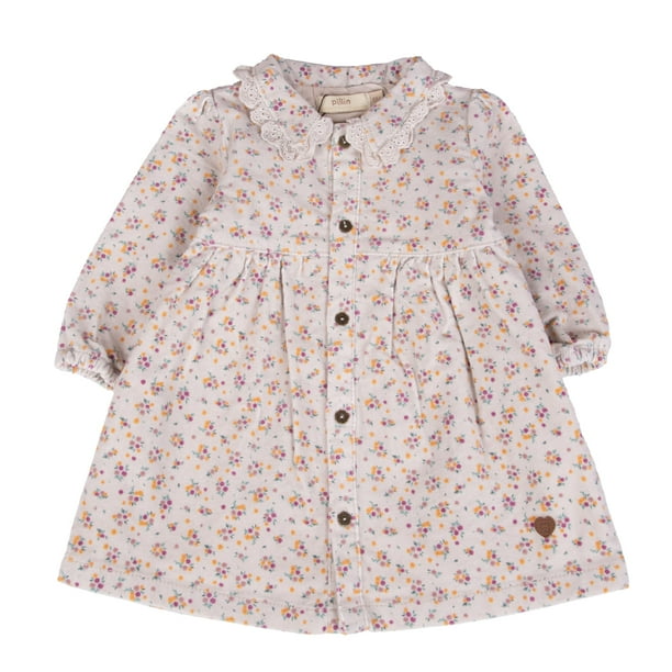 Vestido Bebé Niña Crudo Pillin