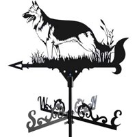 D&M - Veleta De Metal Con Soporte Para Techo Pastor Alemán