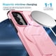 thumbnail image 2 of Funda para Samsung Galaxy S24 5G / S25 5G 6.2" con Soporte Plegable Invisible, Carga Inalámbrica Magnética MagSafe, Carcasa Deslizante para Cámara, Funda Protectora Resistente a Golpes y Caídas, Rosa, 2 of 10