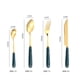 thumbnail image 4 of XmhyTop Juego de Cubiertos de Oro Rosa A 24 Piezas Flatware Set de Acero Inoxidable, Ideal para Familias y Eventos, 4 of 5