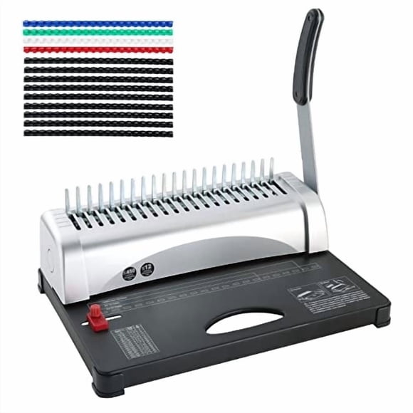 Encuadernadora FLK Tech con peines para principiantes, A4, 450 hojas