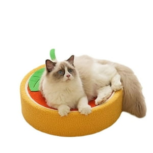 Crusec - Rascador De Cama Con Forma Redonda De Sisal De Frutas