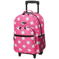Mochila Rodante Rockland Pink Dots 17 Con Doble Asa