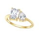 thumbnail image 1 of Anillos de Compromiso de Moissanita Brillante para Mujer 2.8 Quilates Color D VVS1 Plata de Ley S925 Anillos de Diamante Creado en Laboratorio Aniversario Boda Anillo de Promesa, 1 of 6