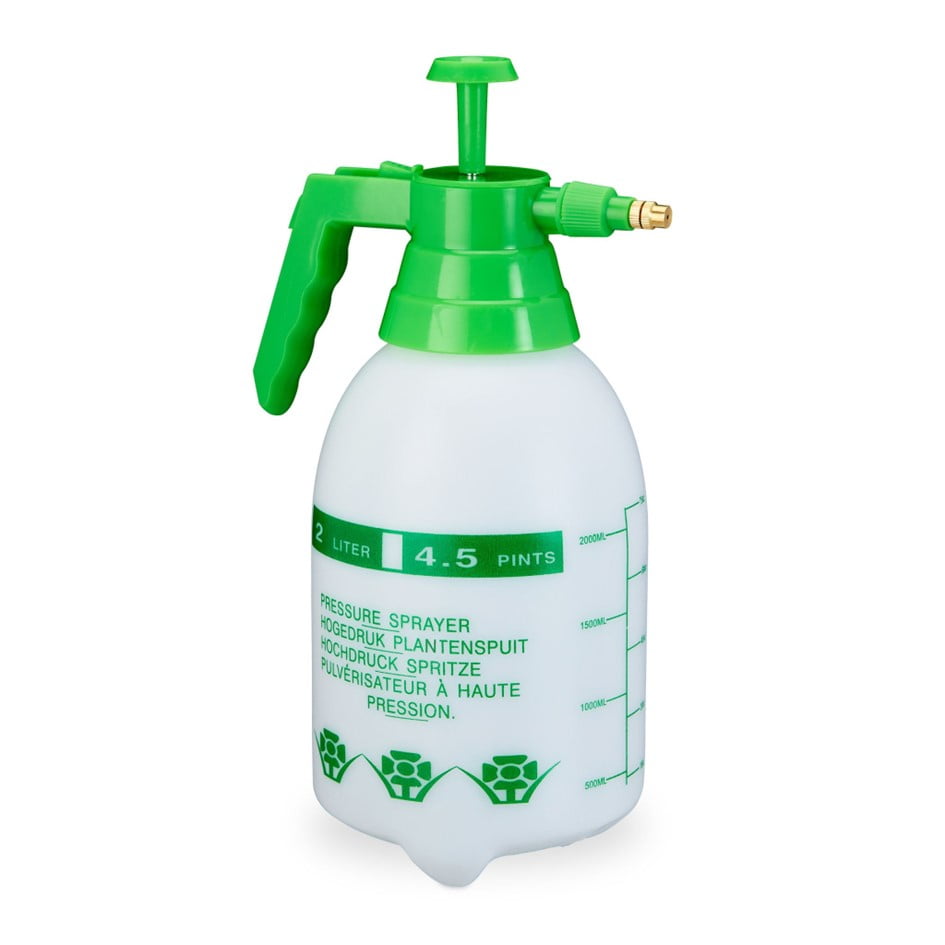 Pulverizador Botella De Presión De Mano Con Boquilla Ajustable Fumigador De Jardin