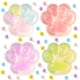 thumbnail image 1 of JOYIN 4 piezas de juguetes antiestrés squishy transparentes con forma de pata de gato, 1 of 7