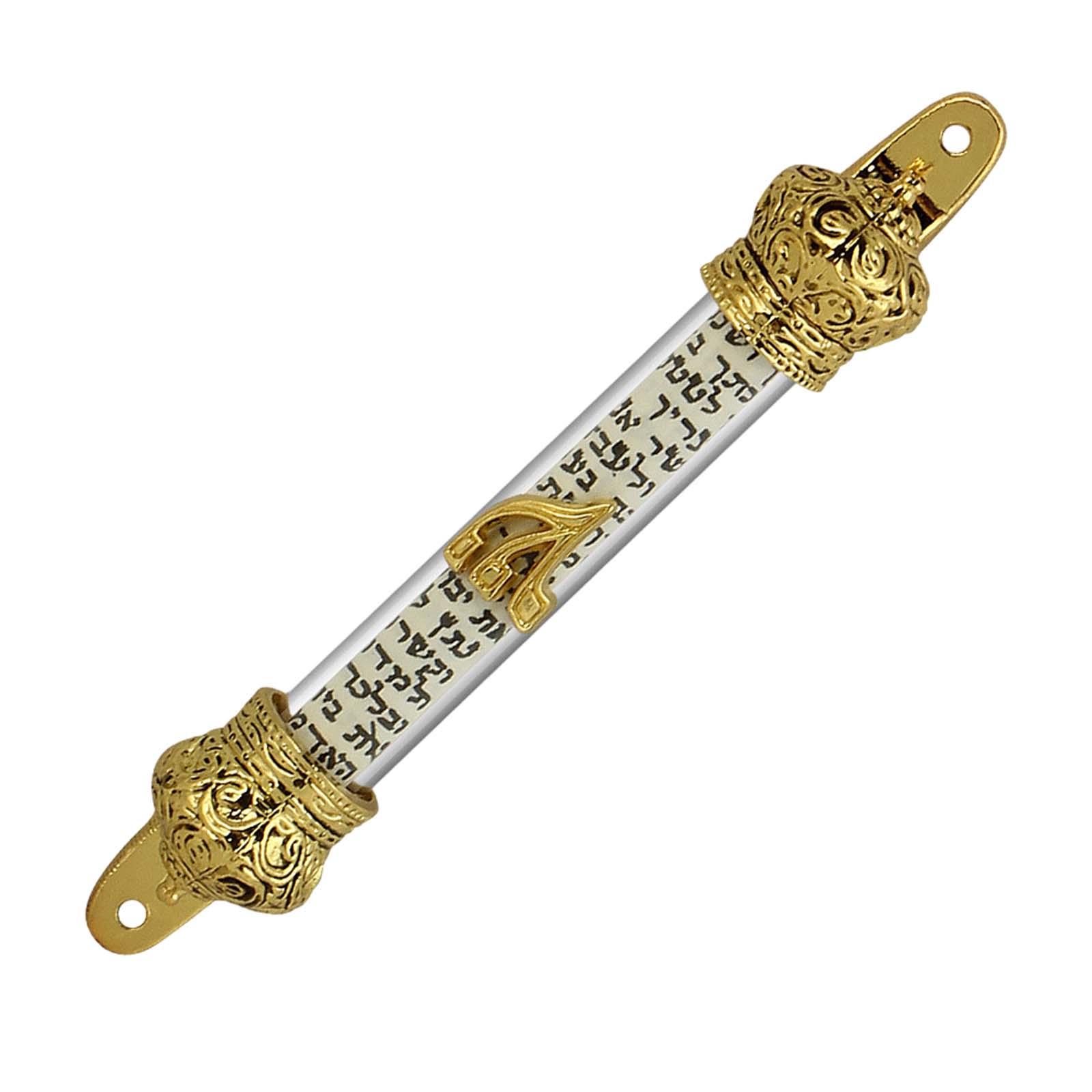 Ioensy - Placa De Metal Mezuzah Con Desplazamiento De Aleación, Decoración De Puerta, Mezuzah Para Puerta, 1 Uds.