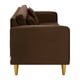 thumbnail image 3 of Sofa New Retro 3c Felpa 01 Chocolate, 3 of 6