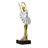 Bothyi - Bailarina Resina Estatuas Figuras Bailarina De Ballet Esculturas Cumpleaños Estilo Creativo A 11X11X37.5Cm