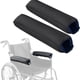 thumbnail image 1 of Almohadillas de reposabrazos para silla de ruedas (2 piezas) - Cubiertas de brazos fáciles de limpiar para silla de escritorio, oficina - Antideslizante, cojín azul/negro reversible para des, 1 of 3