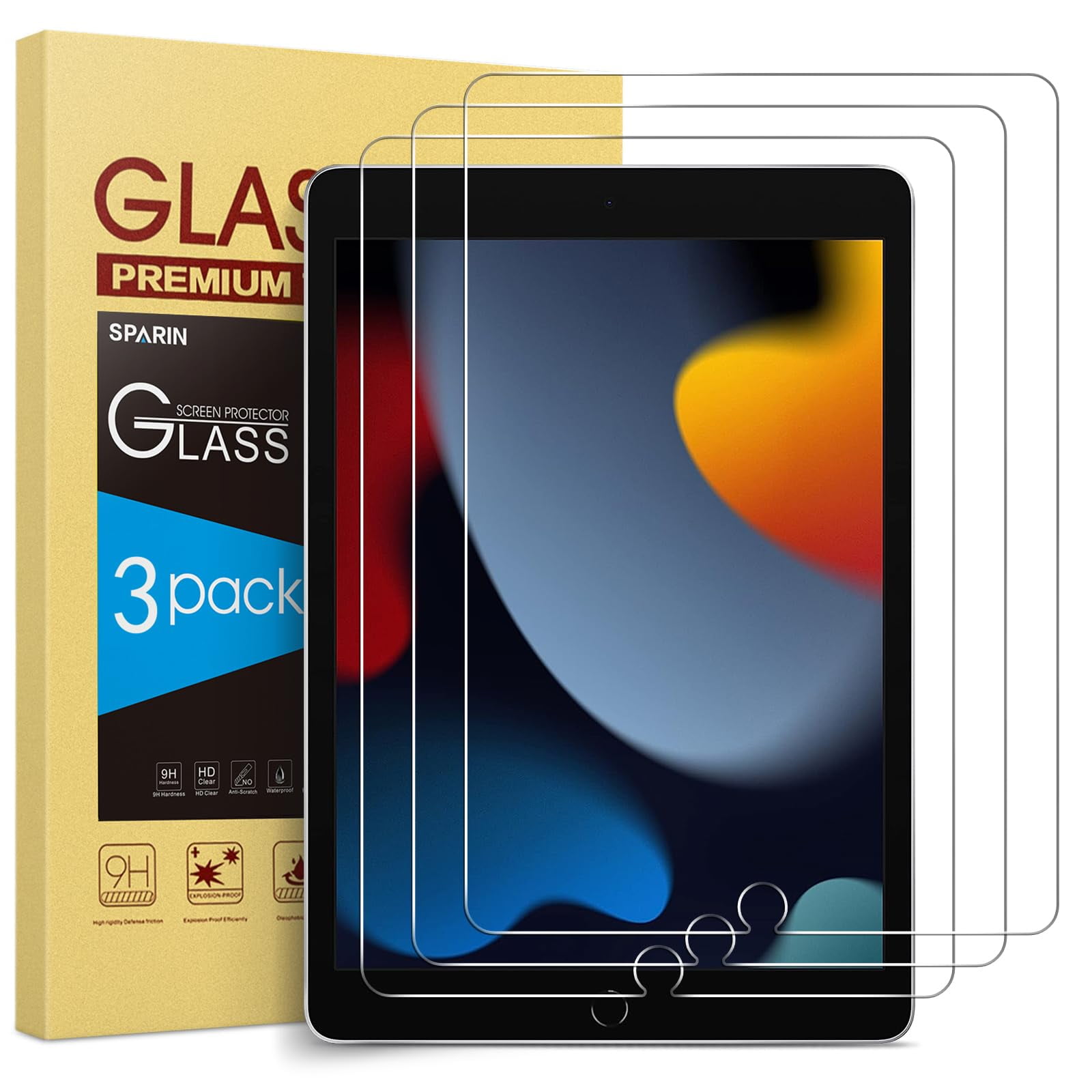 Protector De Pantalla Sparin Para Ipad 9º 8º 7º Gen 10.2