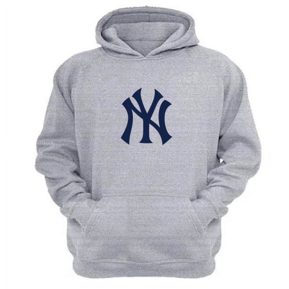 Genérico - Polerón Canguro New York Yankees Gris Claro Talla S Unisex
