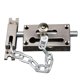 thumbnail image 1 of Vintage antirrobo puerta ventana bloqueo cadena puerta guardia puerta perno tapón gris, 1 of 5