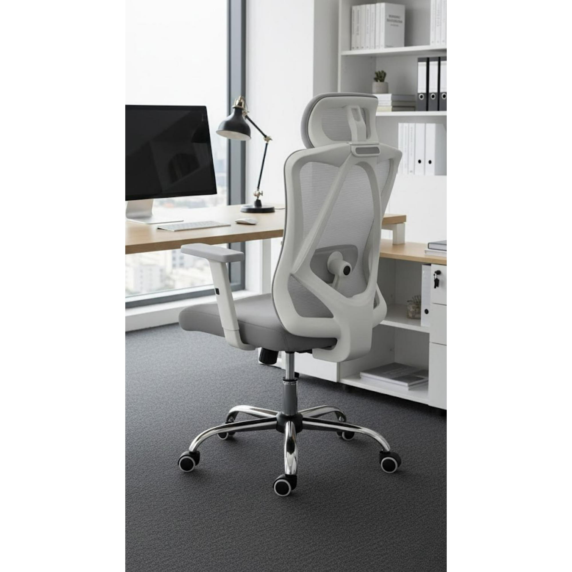 Cosas Casa - Silla De Escritorio - Oficina - Gamer Houston Gris