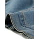 thumbnail image 5 of INSPIRE CHIC Chaquetas Casual para Mujer Chaqueta de Mezclilla Recortada con Botones y Mangas Abullonadas M Azul, 5 of 7