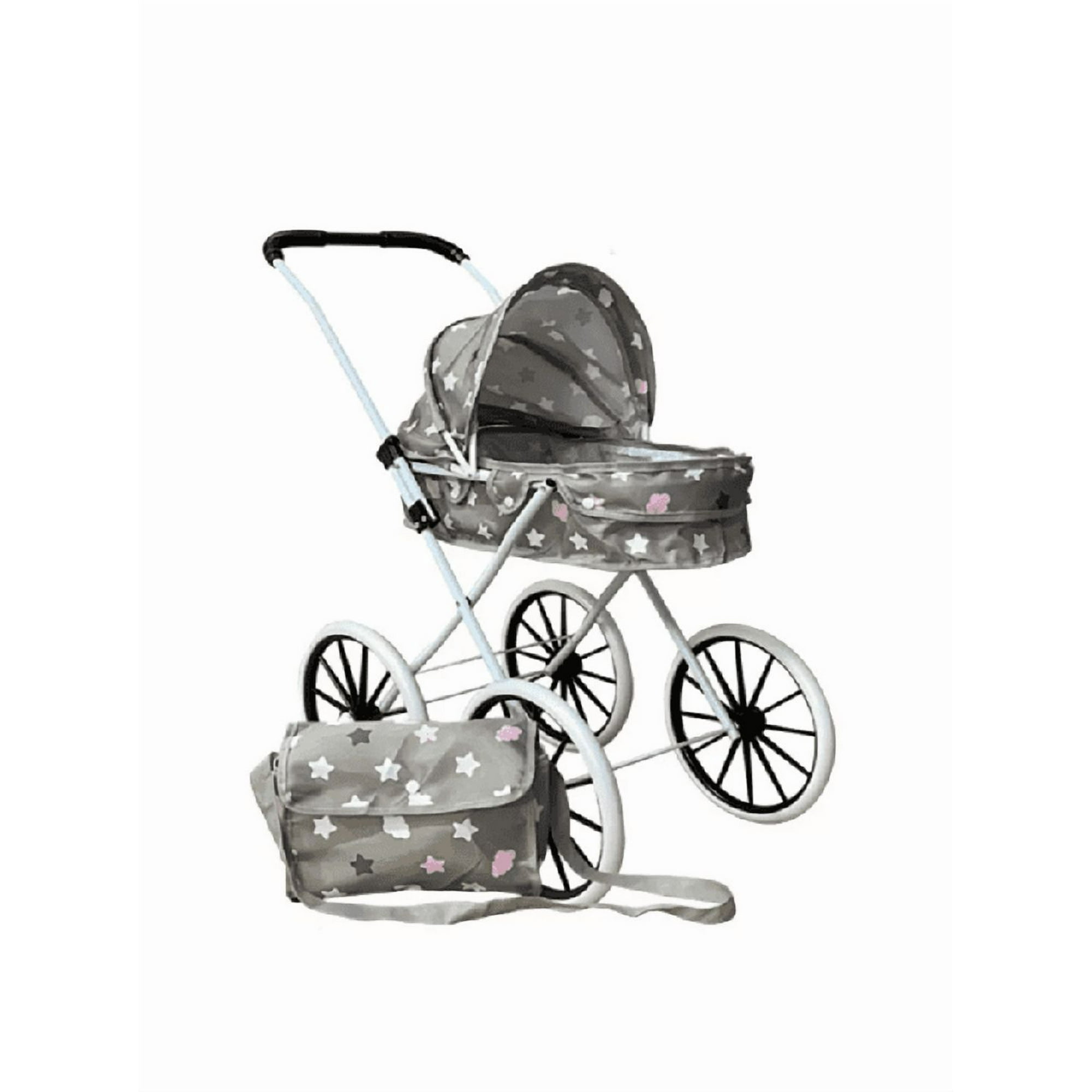 Genérico - Coche Muñecas Bolso Xl Niñas Juguete Bebé Gris