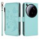 thumbnail image 2 of Funda Cartera Mariposa para [Xiaomi 15 Ultra] con Soporte y Cremallera Verde menta, 2 of 6