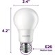 thumbnail image 3 of Foco PHILIPS A19 LED 450lm Luz Día 5.5W E26 Paquete de 4, 3 of 6