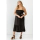 thumbnail image 4 of Vestido Midi con Tirantes, Aberturas y Bajo Acampanado con Fruncido, 4 of 5