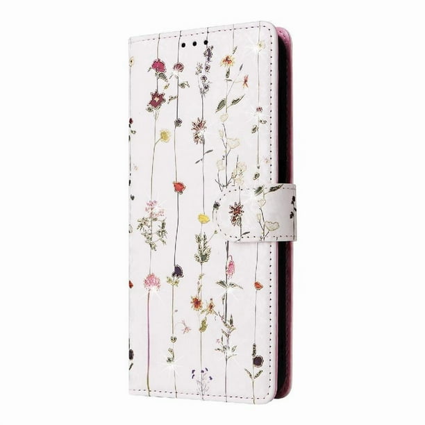 FOXDOCK Funda Tipo Cartera Floral para Google Pixel 9/9 Pro ,Funda con Tapa de Cuero PU, Protección Antigolpes con Ranuras para Tarjetas y Soporte