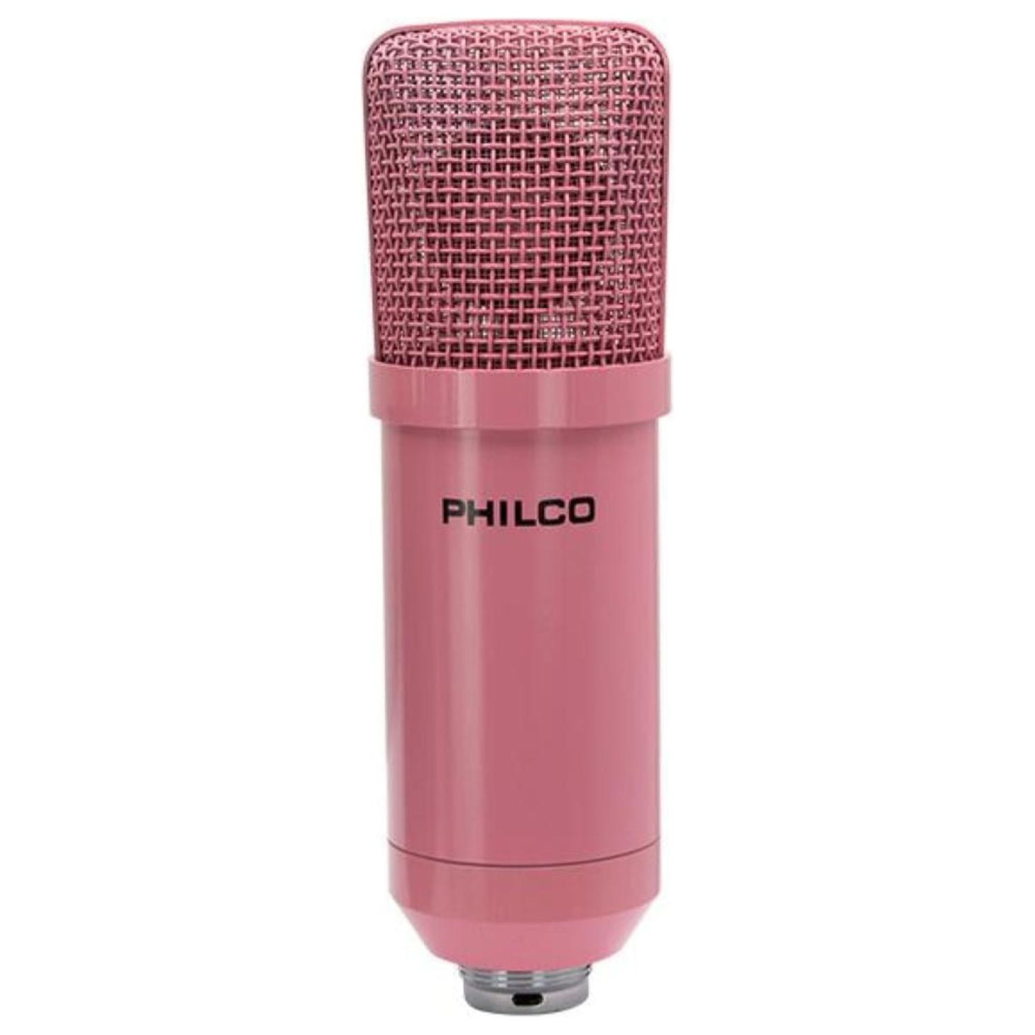Philco - Kit Estudio Microfono Rosado Antipop Atril Metalico