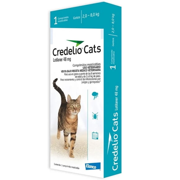 Credelio Antiparasitario Externo Gatos 2-8 Kg X 1 Comp