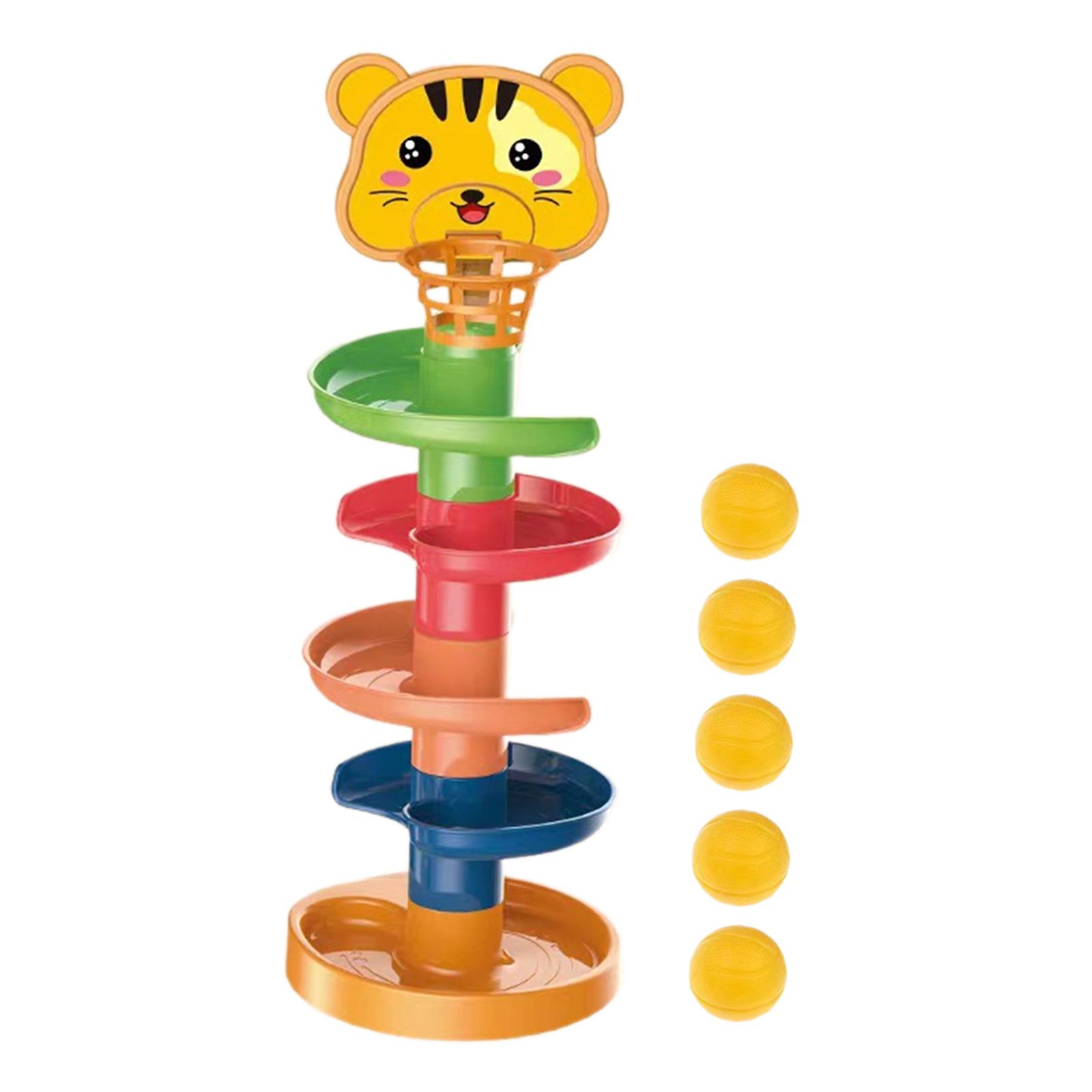 Magideal - Bola De Juguete Giratoria Y Giratoria Para Niños Y Niñas, Juguete De Actividades, Pelota Divertida Para Correr, Rampa, Juguetes Para Niños Y Niñas, Re 5 Capas