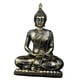 thumbnail image 2 of Estatua De Buda Sentado, Figura Coleccionable De Resina, Ideal Para Escritorio, Oficina O Sala De Estar. Bronce., 2 of 5