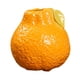 thumbnail image 1 of Florero De Cerámica Con Forma De Fruta Organizador De Chimenea Para Oficina Florero De Propagación Naranja, 1 of 5