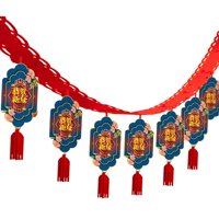 Magideal - Guirnalda Colgante De Fieltro Del Año Lunar Del Dragón Chino 2024 Con 12 Colgantes, Decoración De Habitación Con Borlas Para Accesorios De Decoración