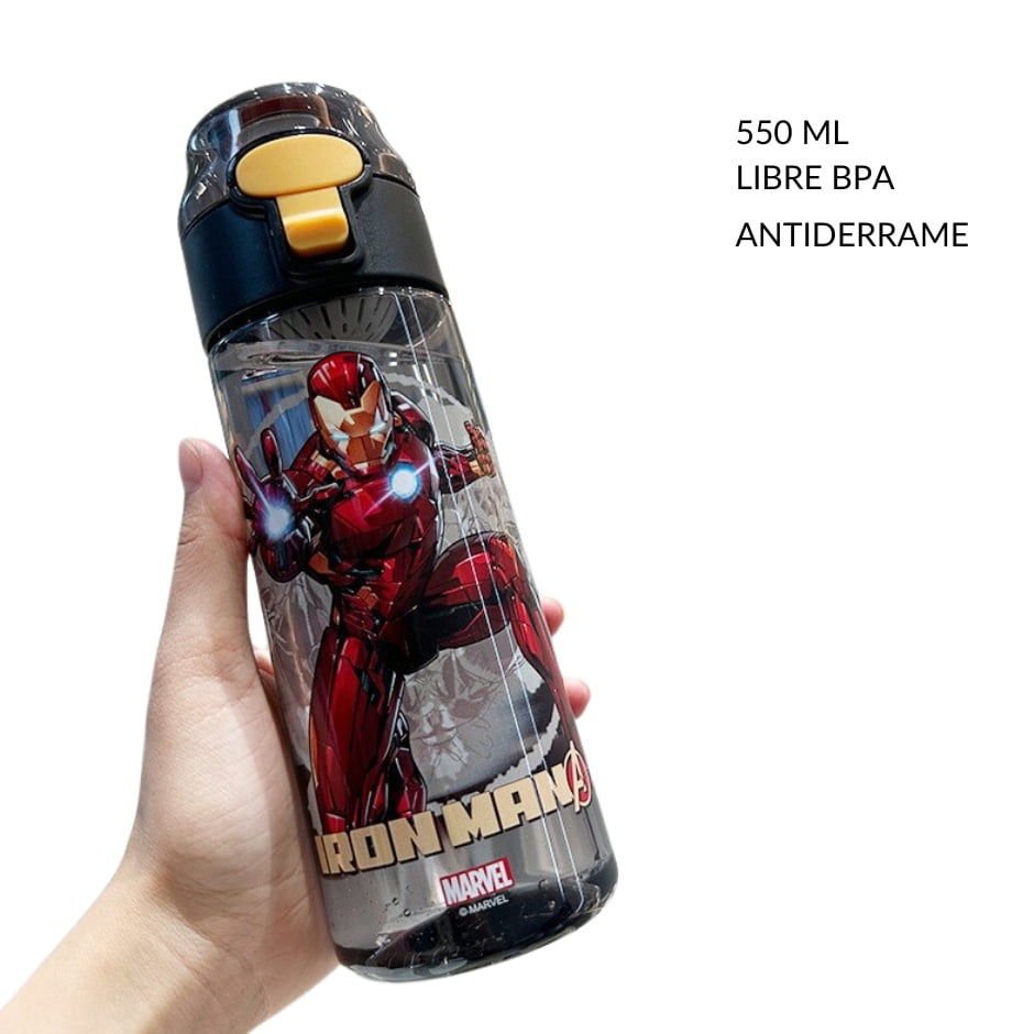 Lapequeteria - Iron Man Botella De Agua Original