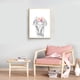 thumbnail image 4 of Pintura en lienzo con diseño de corona floral de animales, impresiones para niña, jirafa, elefante, león, arte de pared, póster para guardería, 4 of 5