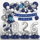 thumbnail image 1 of Decoraciones De Graduación Generación 2026 Azul Marino plata, 1 of 7