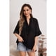 thumbnail image 3 of Blusa Mujer Lino Algodón Premium Liviana Cuello Mao 8057, 3 of 3