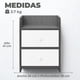 thumbnail image 3 of Velador Grey 2 Cajones 41x34x26 Cm, 3 of 6
