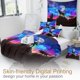 thumbnail image 4 of Moon Wolf Bedding Green Watercolor Forest Wolf Landscape Duvet Cover Sets 3 Pieces Wild Animal Bedding Set, 4 of 5
