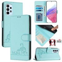 Funda Tipo Cartera Foxdock Para Samsung Galaxy M23 5G/M13 4G Con Soporte, Ranuras, Rfid, Diseño De Gato