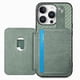 thumbnail image 5 of Funda Billetera Tejida para iPhone 16 Pro Max con Soporte y Tarjetero Verde, 5 of 5