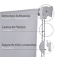 thumbnail image 4 of Cortina Roller Blackout Gris Claro 200 X 250 Cm Sunfree, 4 of 10
