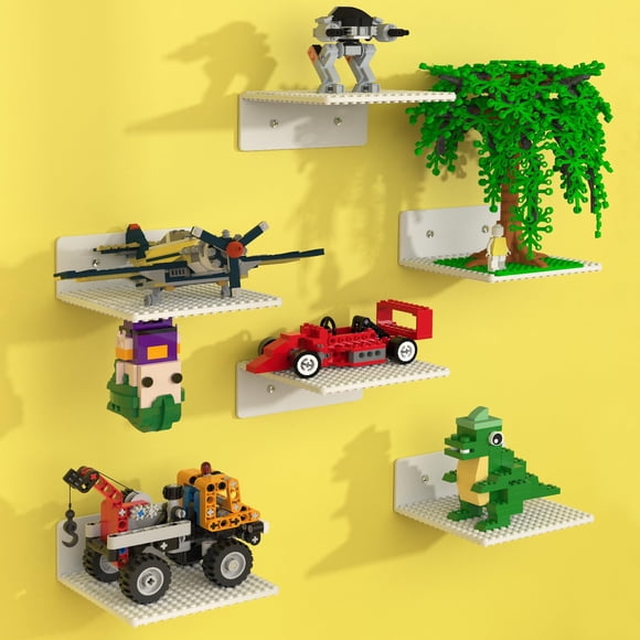 Estante BlissBox Pack de 6 unidades 14 × 17 cm compatible con LEGO – Blanco